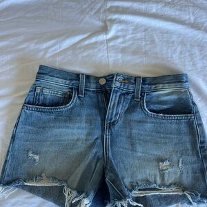L’Agence denim shorts